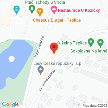 Google map: Dr. Vrbenského 2874/1, 415 01 Teplice 